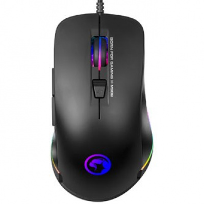 Marvo Mouse M508, 3200DPI, ottico, 6sp\., wired USB, nero, gaming, retroilluminato