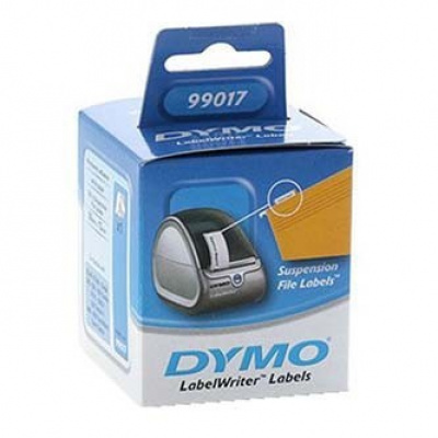Dymo 99017, S0722460, 12mm x 50mm, bianco, 220 pz etichette di carta per appendere i file