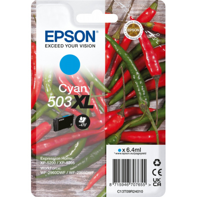 Epson 503XL T09R240 C13T09R24010 ciano (cyan) cartuccia originale