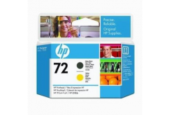 HP C9384A, n\.72 opaco nero/giallo (matte black/yellow) testina di stampa originale