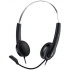 Genius HS-220U, cuffie con microfono, controllo del volume, nere, 2.0, chiuse, USB