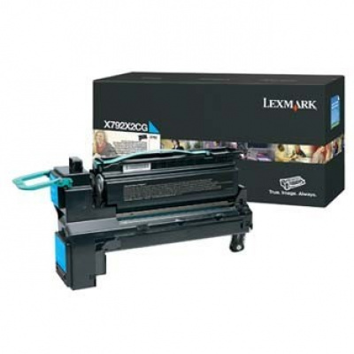 Lexmark X792X2CG ciano (cyan) toner originale