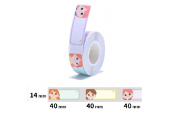 Niimbot A2A28038805, 14x40mm, 155pz, Principesse, etichette autoadesive