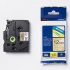 Brother TZ-PR831 / TZe-PR831, 12mm x 8m, testo nera / sfondo d'oro, nastro originale