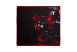 Tappetino per mouse, Noob L, gaming, nero-rosso, 450 x 400 x 3 mm, Marvo