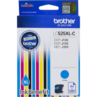 Brother LC-525XLC ciano (cyan) cartuccia originale