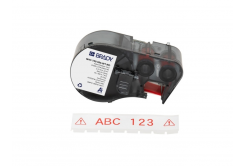 Brady M4C-750-595-WT-RD / 170831, 19.05 mm x 7.62 m, Vinile, testo rossa / sfondo bianco