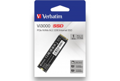 Interní disk SSD Verbatim NVMe, 1000GB, GB, Vi3000 M.2, 49375, 3300 MB/s-R, 3000 MB/s-W