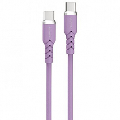 Powerton ENERGY PASTEL EDITION Cavo USB-C, 100W, 1 m, in silicone, viola