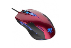 E-blue Mouse Auroza G EMS607REAA-IU, 3000DPI, ottica, 6sp\., wired USB, rosso