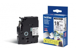 Brother TZ-FX241 / TZe-FX241, 18mm x 8m, černý tisk/bílý podklad, originální páska