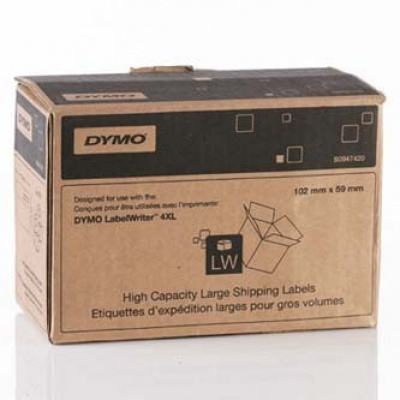 Dymo S0947420, 102mm x 59mm, 2x575 pz bianco, grandi alta capacità, spedizione etichette di carta
