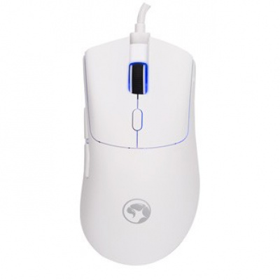 Mouse wired, Marvo Niro 40 White G950 WH, bianco, ottica, 12000DPI