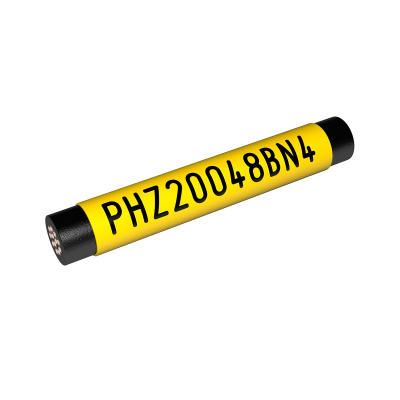 Partex PHZF20048BN4, piatto, giallo 100m, PHZ tubo termicoretraibile certificato