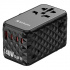 Verbatim UTA-10 GaN III 32125, Adattatore da viaggio universale, 2x USB-C PD e QC 4+, 1x USB-C PD 3.0, 1x USB-A QC, nero, 140 W