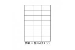 Etichette autoadesive 70 x 42,4 mm, 21 etichette, A4, 100 fogli