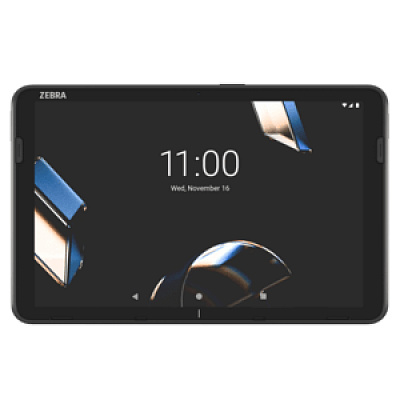 Zebra ET401, Android, 10" WUXGA display, 6 GB RAM, 64 GB Flash, SE4100 scan engine, UHF RFID, Wi-Fi 7, IP68, black
