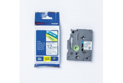 Brother TZ-MQ531 / TZe-MQ531, 12mm x4 m, testo nera/sfondo blu, nastro originale