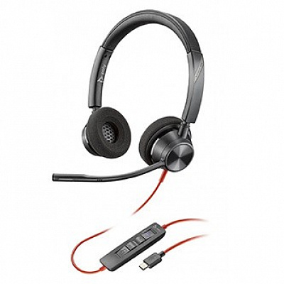 HP Poly BW 3320 8X220AA Stereo-M Poly BW 3320 Cuffie stereo-M con microfono, cablate, nere, tipo classico