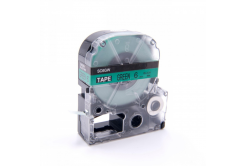 Epson LC-SC6GW, 6mm x 8m, testo nera / sfondo verde, nastro compatibile