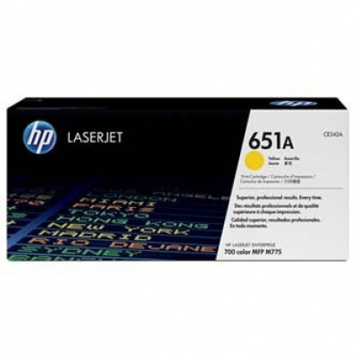 HP 651A CE342A giallo (yellow) toner originale
