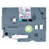 Brother TZ-MPPH31 / TZe-MPPH31, 12mm x 4m, testo nera / bianco-sfondo rosa, nastro originale