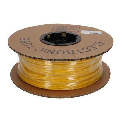 Tubo termoretraibile rotondo 2,4mm, autoestinguente, 3:1, giallo, 300m