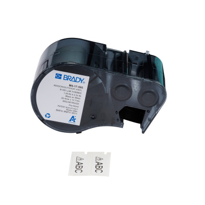 Brady M4-17-595 / 176805, 25.40 mm, Vinyl, testo nera / sfondo bianco