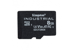 Kingston scheda di memoria Micro Secure Digital Card Industria, 8GB, micro SDHC, SDCIT2/8GBSP, UHS-I U3 (Class 10), V30, A1, pSLC scheda