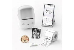 Niimbot Tiskárna štítků B2 PRO, 1AC92242808 stříbrná + role štítků 230 ks