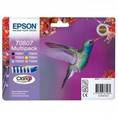 Epson T08074011 T0807 multipack di cartucce originali