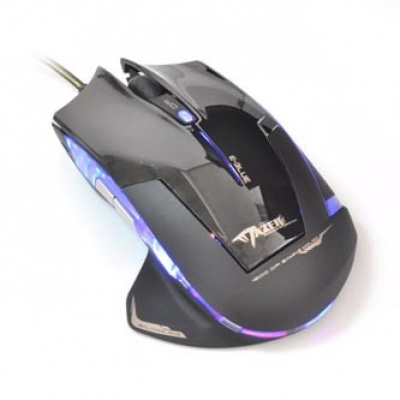 E-blue Mouse Mazer R EMS124BK(1), 2400DPI, ottica, 6sp\., wired USB, nero