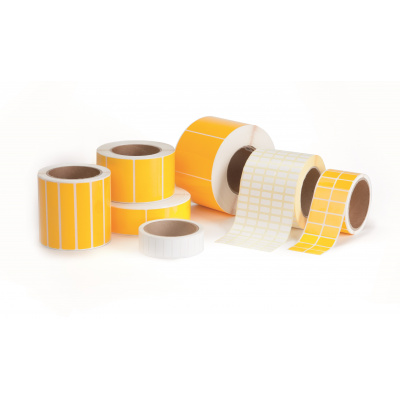 Partex PLT015006D8SM/3 etichette in poliestere 15x6 mm, argento opaco, 10000pz per TTR, rotolo