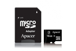 Apacer scheda di memoria Secure Digital Card, 16GB, micro SDHC, AP16GMCSH4, Class 4, bulk senza adattatore, VENDITA