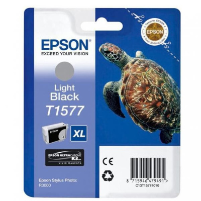 Epson T1577 C13T15774010 nero chiaro (light black) cartuccia originale