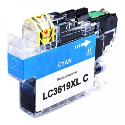 Brother LC-3619XL ciano (cyan) cartuccia compatibile