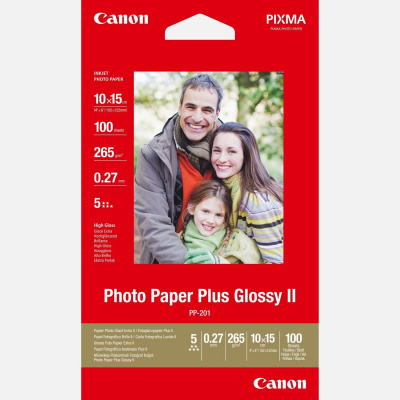 Canon Paper Plus Photo 2311B072, 100pz, 10x15cm, lucido, getto d'inchiostro, bianco, carta fotografica
