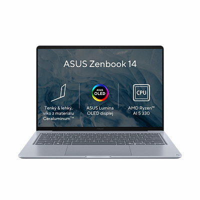 ASUS Zenbook 14/UX3480KA-OLED016/AI5-330/14"/WUXGA/24GB/512GB/AMD int/senza OS/Blu/2R