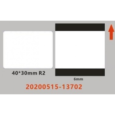 Niimbot EA2G88318801, 40x30mm, 230pz, trasparente etichette autoadesive