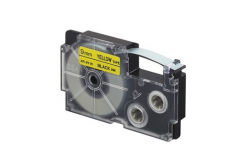 Casio XR-9YW1, 9mm x 8m, testo nera/sfondo giallo, nastro originale