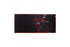 Tappetino per mouse, Noob XL, da gioco, nero-rosso, 900 x 400 x 3 mm, Marvo