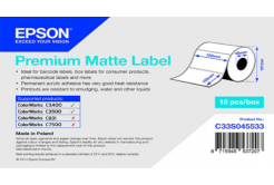 Epson C33S045533 Premium Matte, per ColorWorks, 102x152mm, 225pz, bianco etichette autoadesive