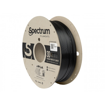 Spectrum 80554 3D filamento, r-PLA, 1,75mm, 1000g, Nero (Traffic black)