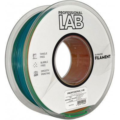 Professional Lab FG-P74-E1, 3D filamento, PLA, 1,75mm, 1000g, Multicolore (Gradient colour)