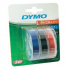 Dymo S0847750, 9mm x 3 m, testo bianco/nero, blu, rosso, nastro originale
