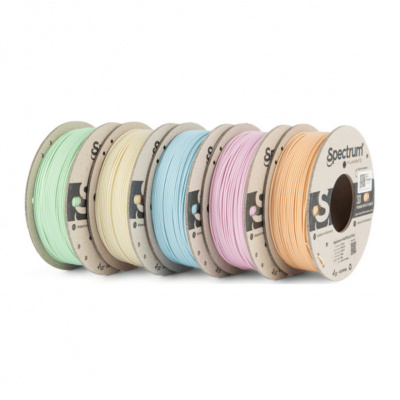 Spectrum 80892 3D filamento, 5PACK Pastello PLA, 1,75mm, 5x250g, Arancione, Blu, Rosa, giallo, Verde (Orange, Blue, Pink, Yellow, Green)