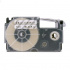 Nastro compatibile con Casio XR-24X1, 24mm x 8m, testo nera / sfondo trasparente