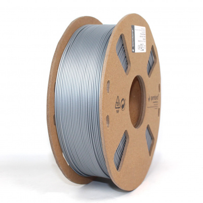 Gembird 3DP-PLA+1.75-02-S, 3D filamento, PLA Plus, 1,75mm, 1000g, Argento (Silver)