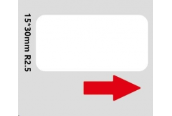 Niimbot A2A68601301, 15x30mm, 195pz, etichette autoadesive bianche