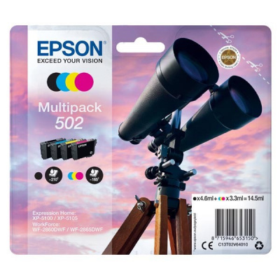 Epson 502 T02V640 CMYK multipack di cartucce originali